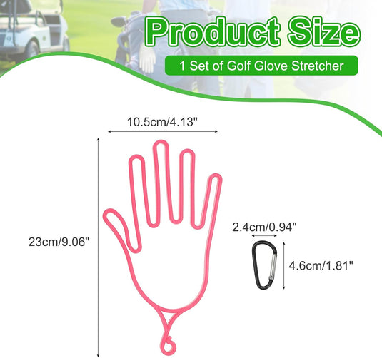 Golfhandschoen houder met ophanghaak – handschoenspanner en droger – golf accessoires