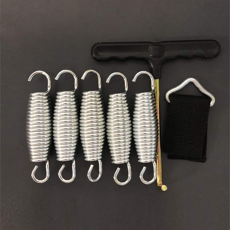 Carica immagine in Galleria Viewer, Trampolineveren 5 stuks 100 mm met veertrekker en driehoeksgesp – vervangingsveren – trampoline accessoires
