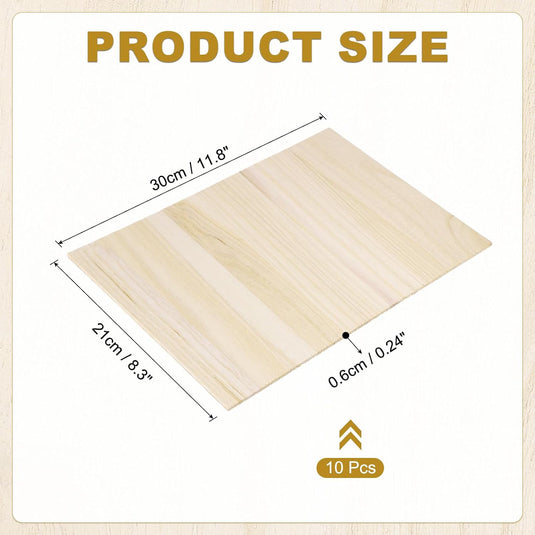 Karate breekplanken 10 stuks 30 x 20,5 cm van hout – taekwondo breaking boards – vechtsport training en demonstraties