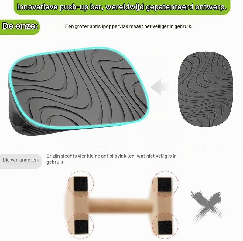 Laad afbeelding in Galerijviewer, Push-up bars met ergonomische handgrepen en antislip basis – opdruksteunen – krachttraining

