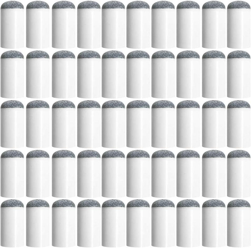 Laad afbeelding in Galerijviewer, YuCool Slip On Pool Cue Tips, 50 Pieces 13 mm Billiard Pool Cue Tips Slip-on Cue Tips Replacements,Cue Tips for Pool Stick
