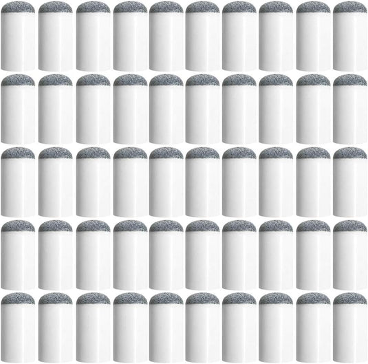 YuCool Slip On Pool Cue Tips, 50 Pieces 13 mm Billiard Pool Cue Tips Slip-on Cue Tips Replacements,Cue Tips for Pool Stick