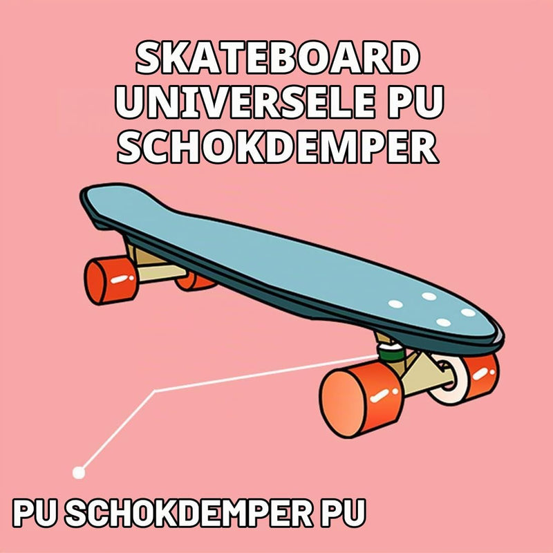 Laden Sie das Bild in Galerie -Viewer, Skateboard bushings set - 4 stuks stuurrubbers standaard cilinder voor truck, longboard-accessoires reserveonderdelen cups, beste skateboardbushings om te vervangen, perfect
