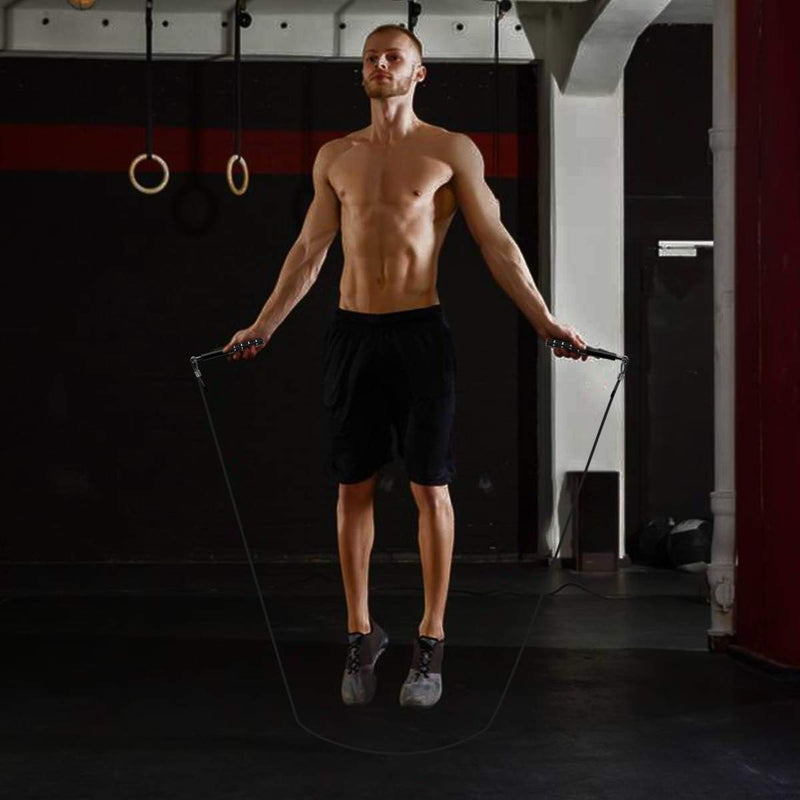 Load image into Gallery viewer, Speed Springtouw voor fitnessoefeningen, verstelbaar, training voor volwassenen, springtouw voor kinderen en volwassenen
