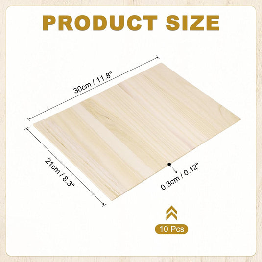 Karate breekplanken 10 stuks 30 x 20,5 cm van hout – taekwondo breaking boards – vechtsport training en demonstraties