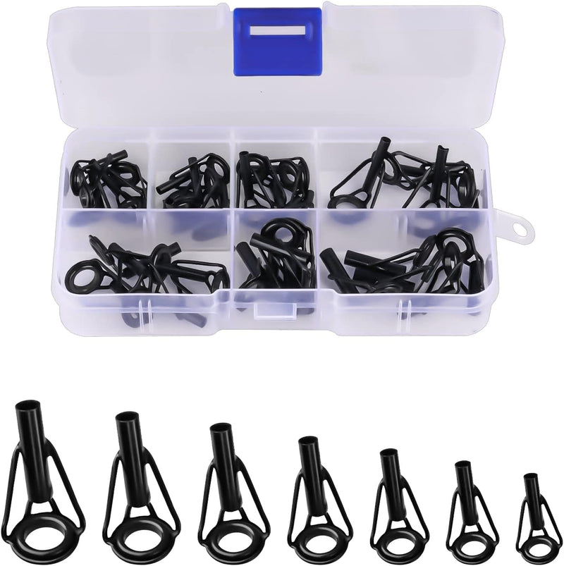 Load image into Gallery viewer, Hengeltop geleideogen reparatieset 35 stuks zwart
