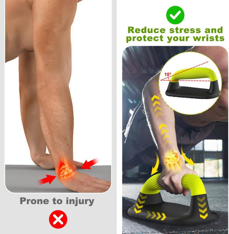 Load image into Gallery viewer, Push-up bars met ergonomische zachte handgrepen en antislip basis – opdruksteunen – krachttraining
