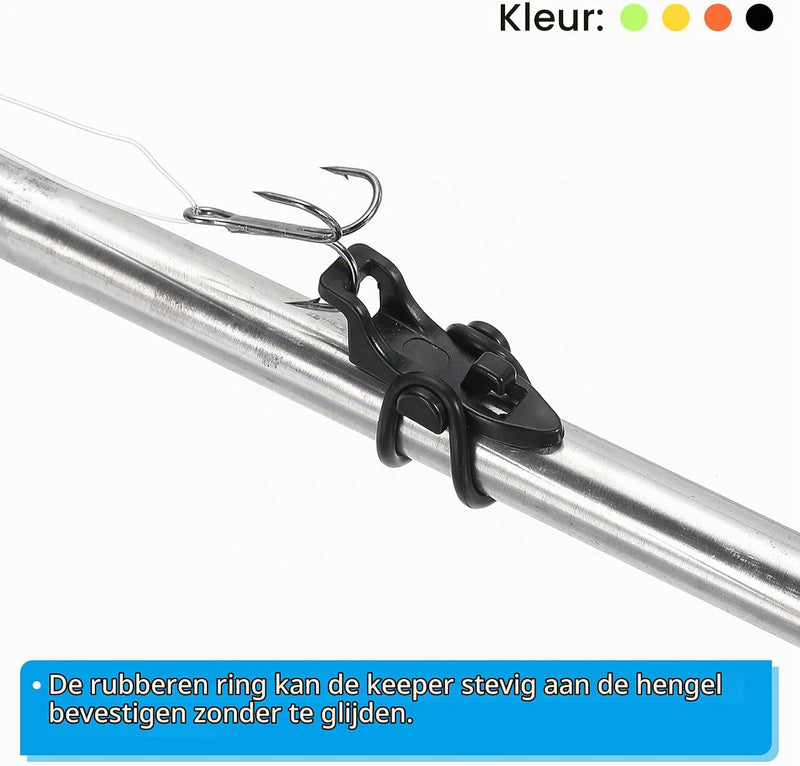 Carica immagine in Galleria Viewer, Porta ami da pesca 6 pezzi con 18 anelli di fissaggio in gomma – portaincavi – accessori per canne da pesca
