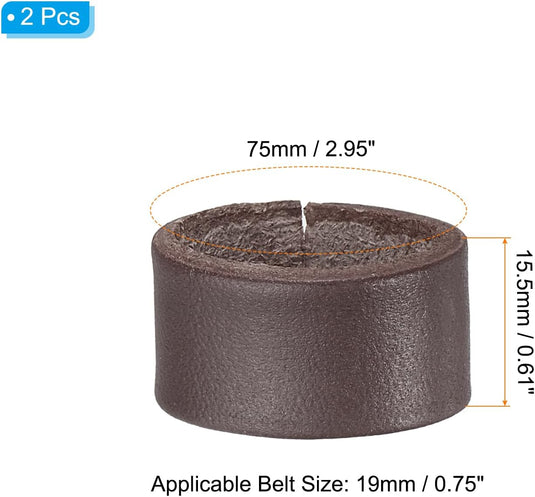 Leren riemlussen 2 stuks voor riemen 38-40 mm – riemhouders – vervangende keeper loops