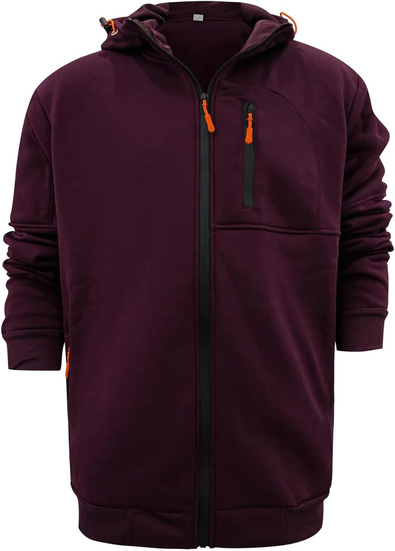 Chargez l'image dans la visionneuse de la galerie, Heren lange hoodie met capuchon en rits voor de winter – vest – heren trui
