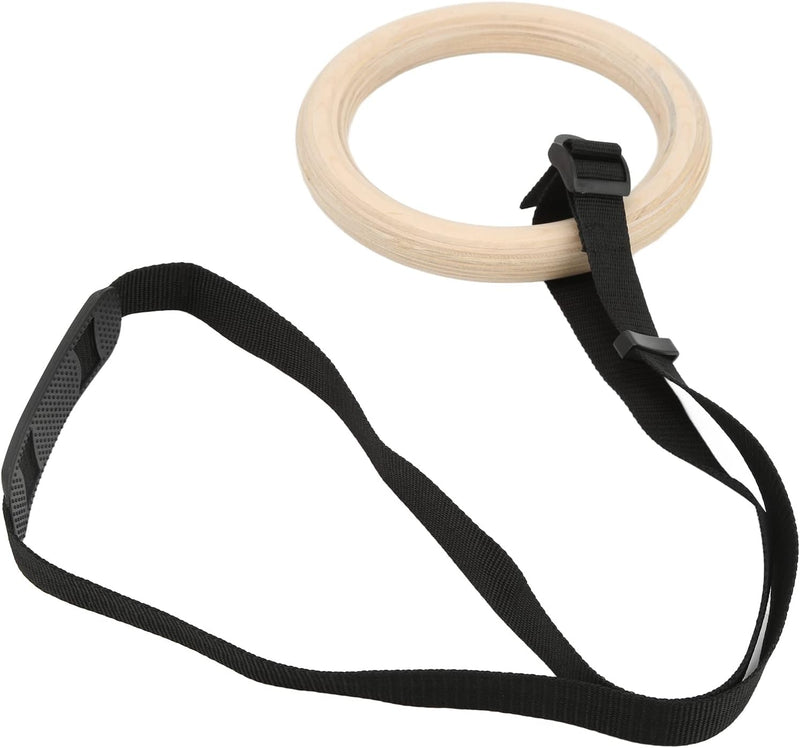 Charger l’image dans la visionneuse de galerie, Anneaux de gymnastique en bois, 2 pièces, en bouleau avec sangles de suspension réglables – anneaux de gymnastique – calisthénie
