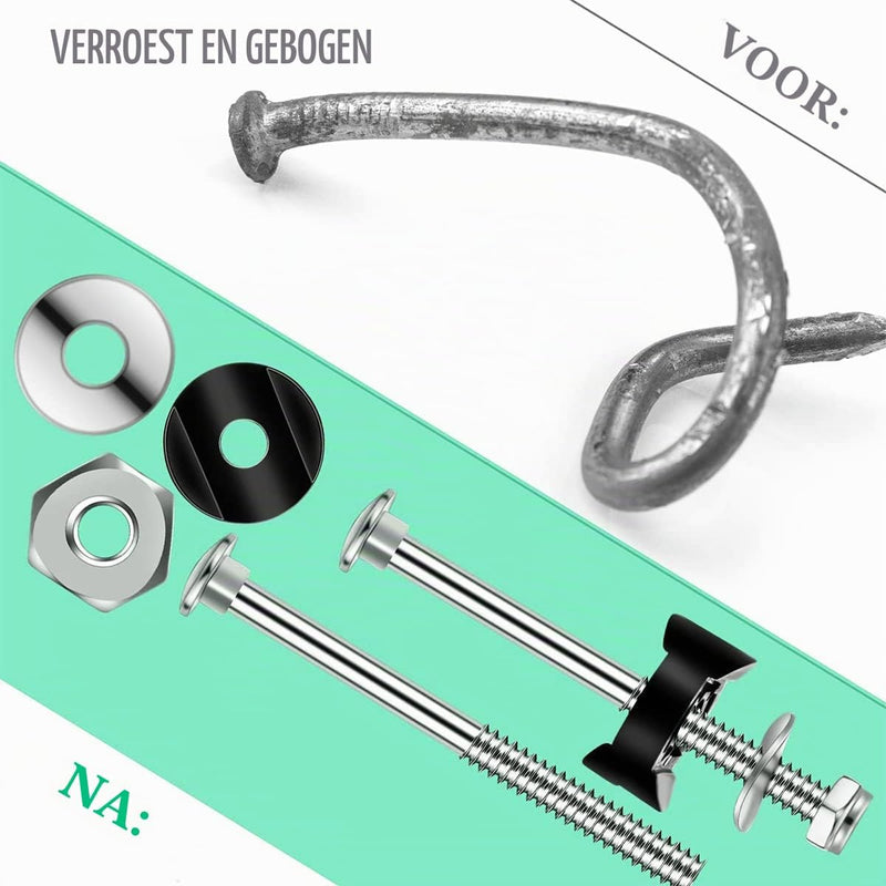 Load image into Gallery viewer, Trampoline schroeven 6 stuks 78 mm van verzinkt staal met sleutel – bevestigingsbouten – trampoline accessoires
