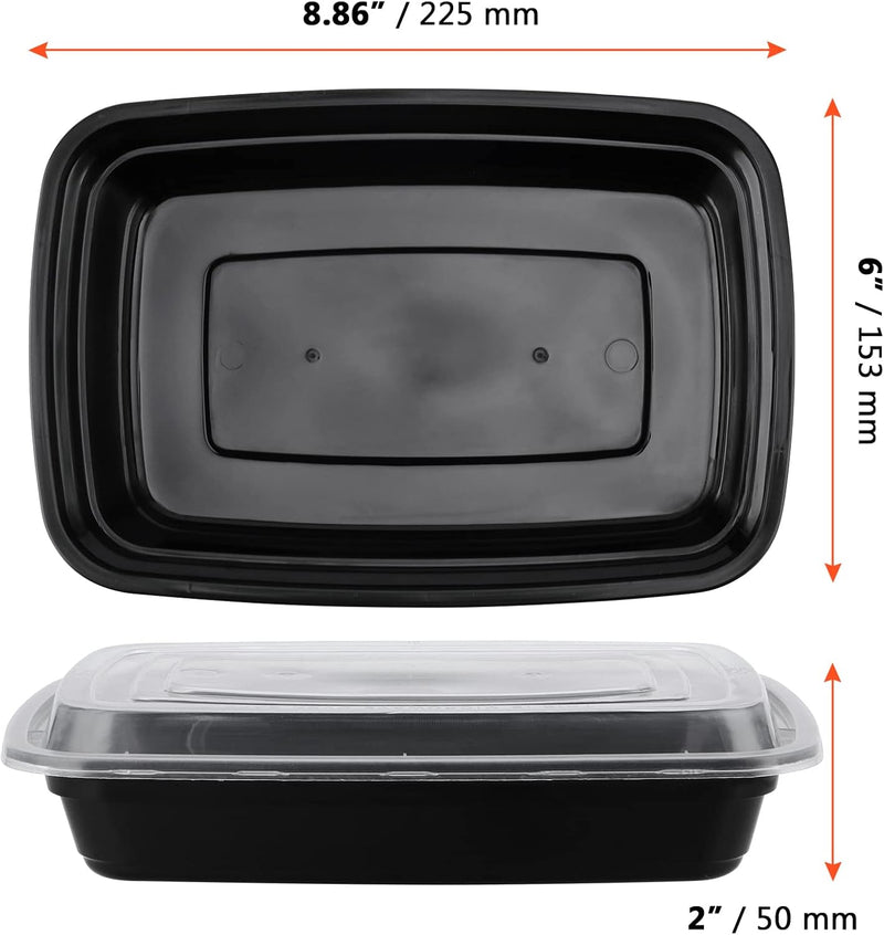 Laad afbeelding in Galerijviewer, Meal prep bakjes 750 ml set van 60 stuks
