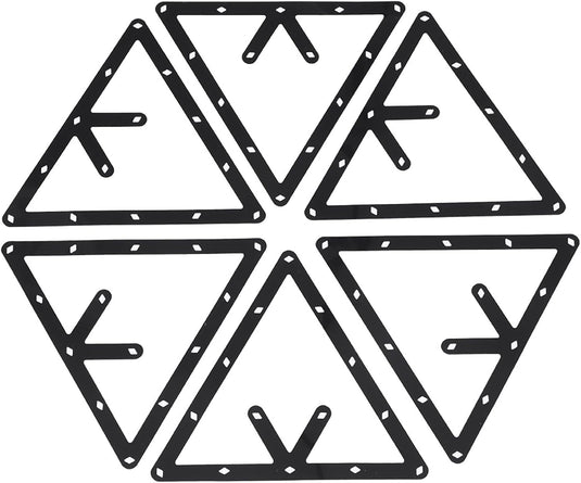 Biljart driehoek rack zwart