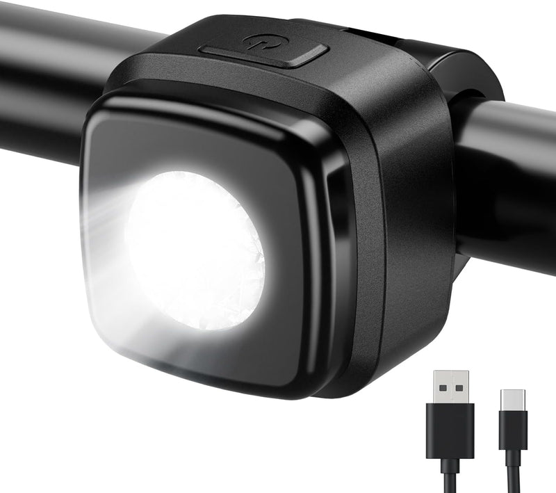 Laden Sie das Bild in Galerie -Viewer, Oplaadbaar fietsvoorlicht USB-C IPX5 waterbestendig met 3 lichtstanden – fietslamp – fietsverlichting
