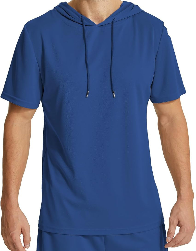 Chargez l'image dans la visionneuse de la galerie, Heren sport hoodie korte mouw polyester

