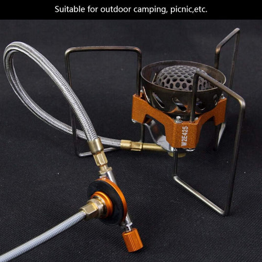 Gastank Hoofd Adapter Outdoor Camping Fornuis Gebruik Gas Tank Transfer Slang Connector Conversiekop Adapter voor Camping Picknick