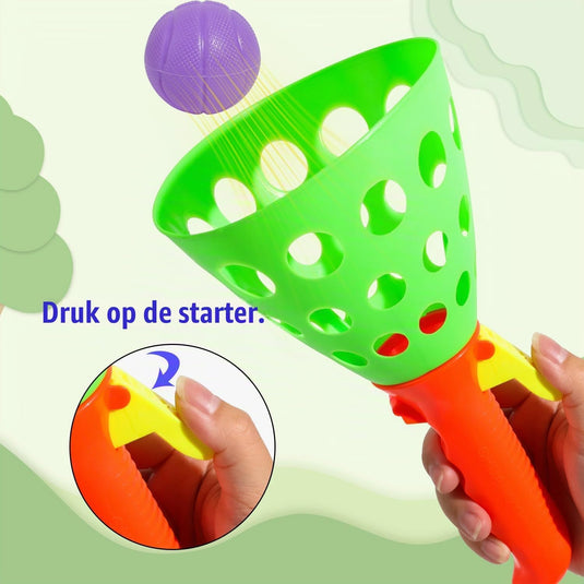 Jeu de lancer et d’attraper 12 pièces avec 2 paniers de lancer et 10 balles pour l’intérieur et l’extérieur – jeu de balle à attraper – jeu d’adresse