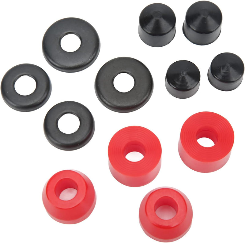 Laad afbeelding in Galerijviewer, Skateboard bushings 90A 12-delige vervangingsset – PU stuurrubbers – longboard skateboard accessoires
