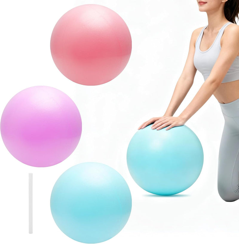 Chargez l'image dans la visionneuse de la galerie, Pilatesbal set 3 stuks 25 cm – zachte antislip fitnessballen – yoga – core training – balanstraining
