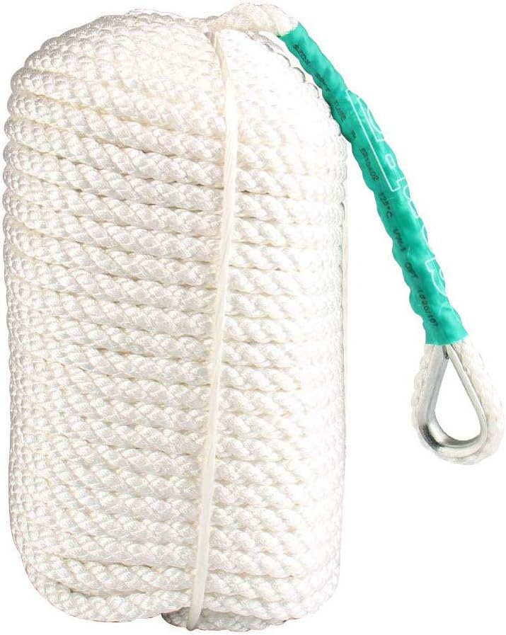Charger l’image dans la visionneuse de galerie, Cordage d’amarrage en nylon à double tressage, 91 mètres, 12 mm, pour amarrer et sécuriser – aussière – cordage d’amarrage
