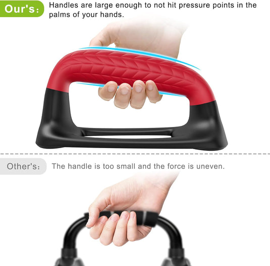 Push-up bars met ergonomische handgrepen en antislip onderzijde – opdruksteunen – calisthenics
