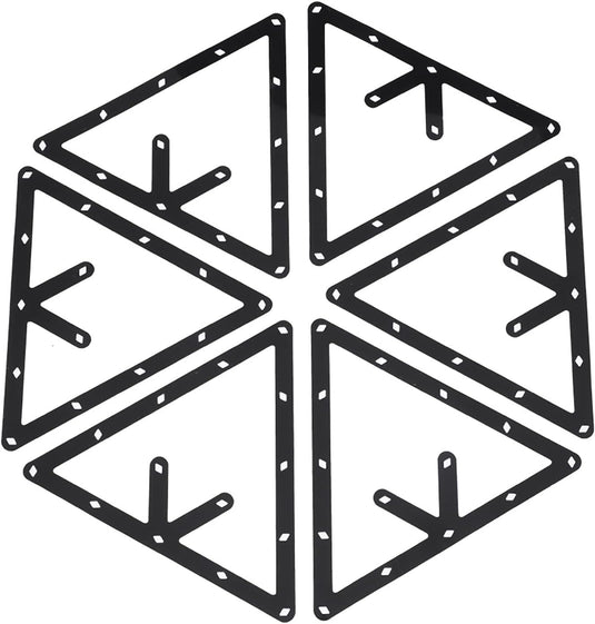 Biljart driehoek rack zwart