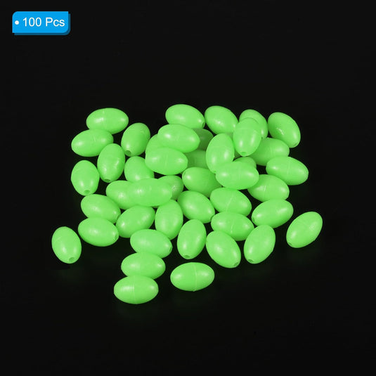 Lichtgevende viskralen 100 stuks 8 x 6 mm met opbergdoos – glow beads – visaccessoires