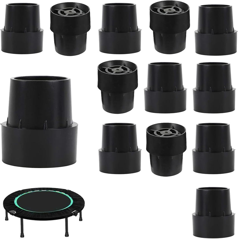Laden Sie das Bild in Galerie -Viewer, Trampoline pootdoppen 12 stuks 25 mm van antislip rubber zwart – voetdoppen – trampoline accessoires

