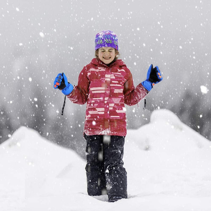 Load image into Gallery viewer, QKURT Skihandschoenen voor kinderen, snowboardhandschoenen, sneeuwhandschoenen, waterdicht en winddicht, winterwanten voor 2-13 jaar, meisjes en jongens, skiën, snowboarden, paardrijden, hardlopen,
