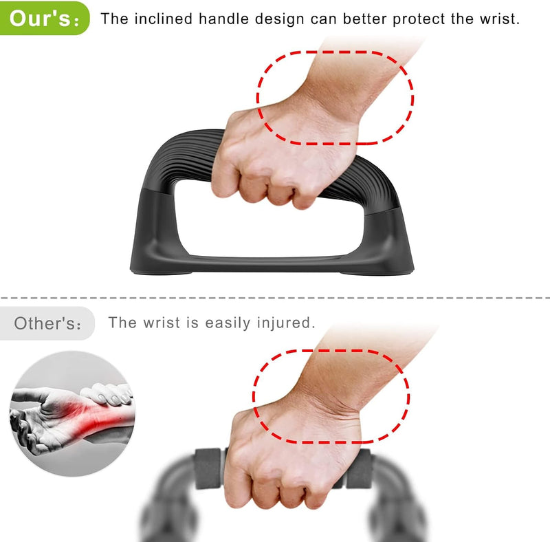 Laad afbeelding in Galerijviewer, Push-up bars met ergonomische handgrepen en antislip basis – opdruksteunen – krachttraining
