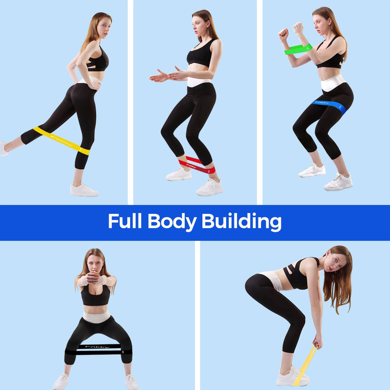 Chargez l'image dans la visionneuse de la galerie, Fitness elastieken 5-delige set met verschillende weerstandsniveaus – weerstandsbanden – resistance bands
