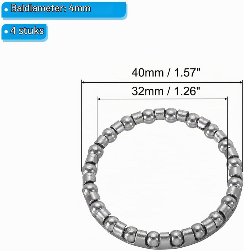 Load image into Gallery viewer, Fiets crankstel kogellagers 3/16 inch - RVS fietslager kogelkooi reserveonderdelen - Fiets trapas &amp; as kogellagers
