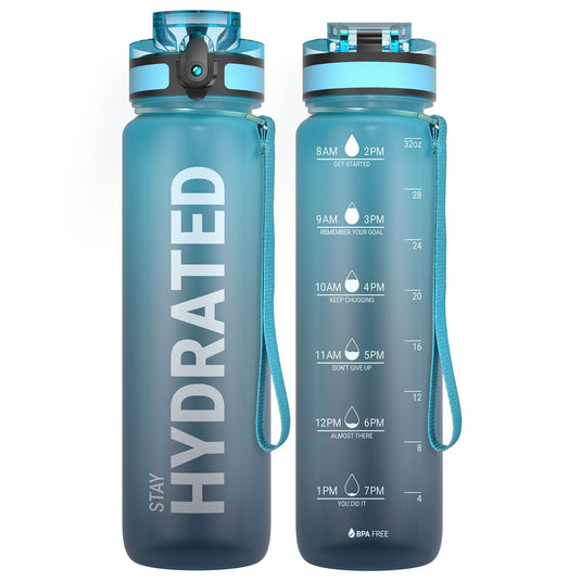 Drinkfles 750 ml BPA-vrij met tijdmarkeringen en lekvrije dop – waterfles – sportfles