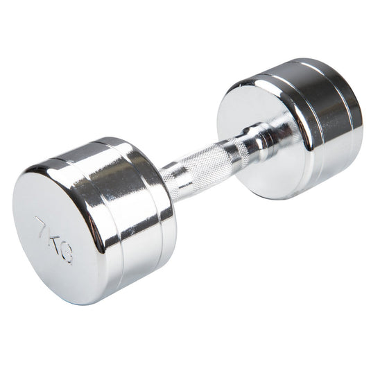 Trendy Sport Chroom dumbbell - 1 stuk - 5,0 kg