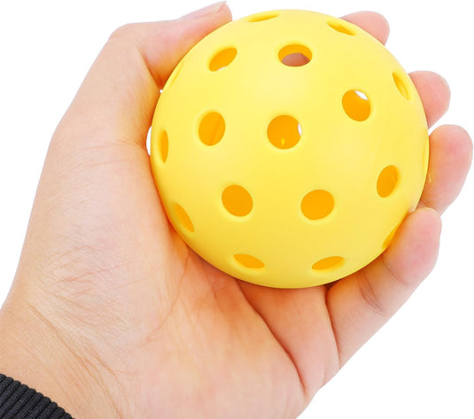 Pickleball ballen 8 stuks met 40 gaten en draagtas – pickleballs – trainingsballen
