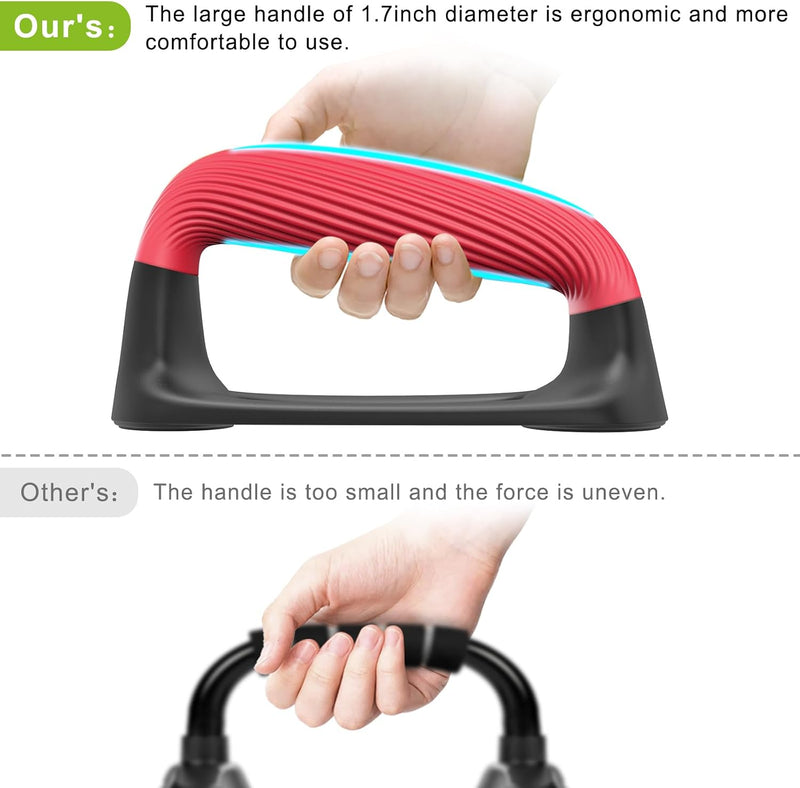 Laden Sie das Bild in Galerie -Viewer, Push-up bars met zachte ergonomische handgrepen en antislip basis – opdruksteunen – fitness accessoires
