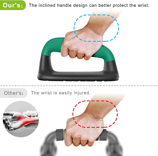 Push-up bars met ergonomische handgrepen en antislip basis – opdruksteunen – krachttraining