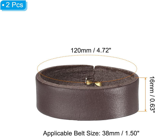 Leren riemlussen 2 stuks voor riemen 38-40 mm – riemhouders – vervangende keeper loops