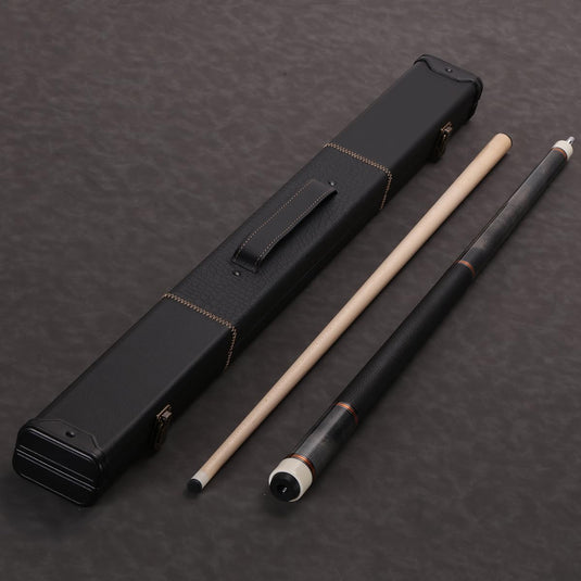 Biljartkeu 147 cm 19-20 oz – Canadese Esdoorn Pool Cue 12,5 mm Tip – Leren Grip