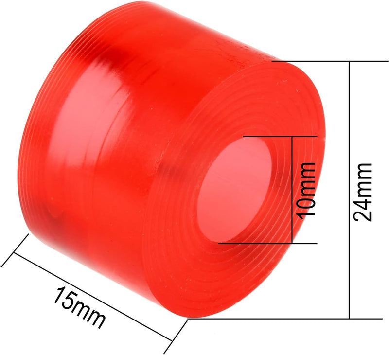 Laden Sie das Bild in Galerie -Viewer, Skateboard bushings 90A 4 stuks met washers zwart – stuurrubbers – longboard skateboard accessoires
