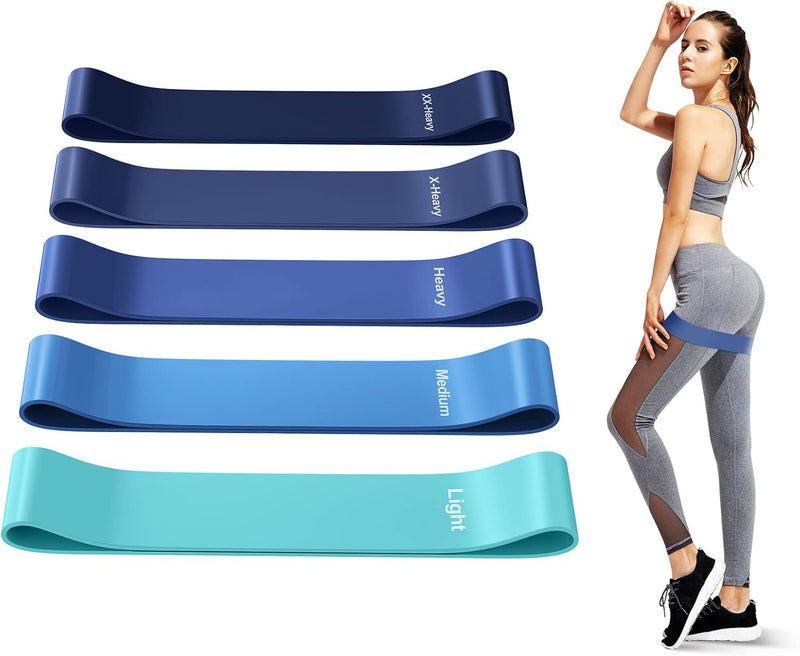 Chargez l'image dans la visionneuse de la galerie, Fitness elastieken 5-delige set met verschillende weerstandsniveaus – weerstandsbanden – resistance bands
