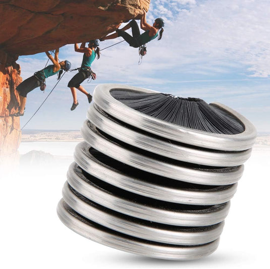 Touwreiniger 8-13 mm – Nylon Reinigingsborstel voor Klimtouw en Koord – Roestvrij Staal – Outdoor Speleologie – Zwart