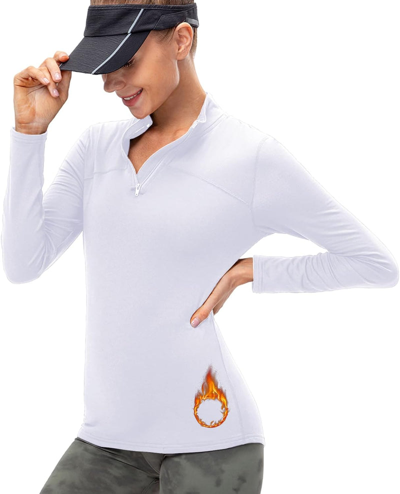 Laden Sie das Bild in Galerie -Viewer, Dames sportshirt lange mouw met halve rits
