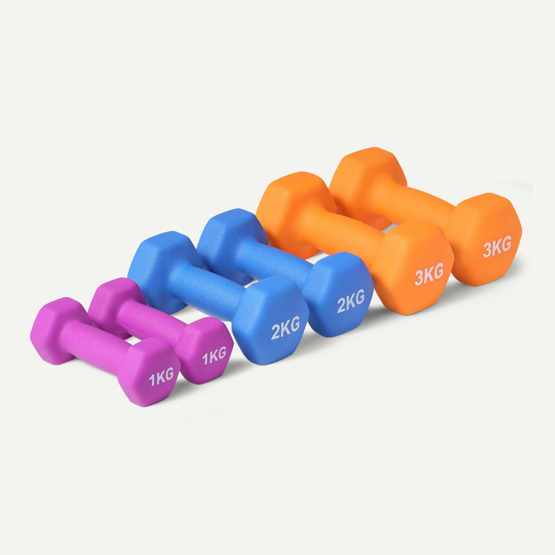 Load image into Gallery viewer, Neopreen dumbbells met antislip grip – halters – fitness gewichten
