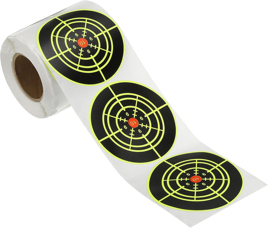 Schietdoel stickers 200 stuks 76 mm groen-zwart – zelfklevende doelwitstickers – boogschieten schiettraining accessoires