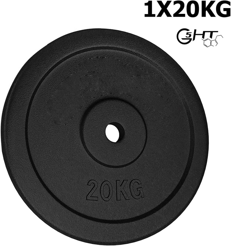 Laad afbeelding in Galerijviewer, G5 HT SPORT Halterschijven van gietijzer, gatdiameter: 25 mm, voor sportschool en thuisgymnastiek, 0,5 tot 20 kg, voor halters en lange halters
