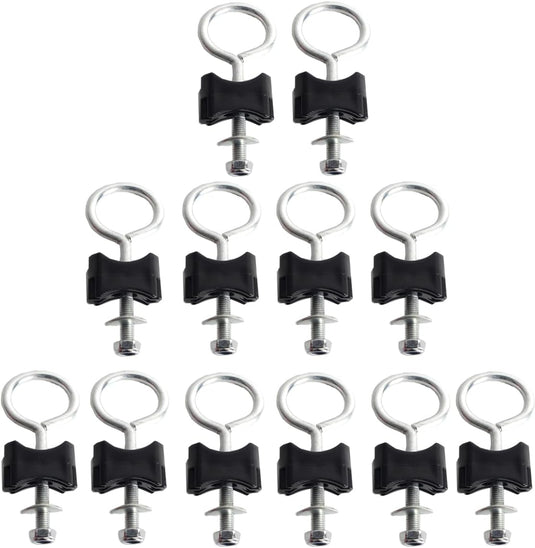 Trampoline schroeven 10 stuks met kunststof bevestiging – bevestigingsbouten – trampoline accessoires