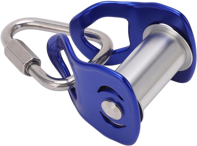 Charger l’image dans la visionneuse de galerie, Poulie de tyrolienne en alliage d’aluminium avec une résistance de 20 kN pour slackline et entraînement en plein air – poulie pour câble – parcours d’obstacles
