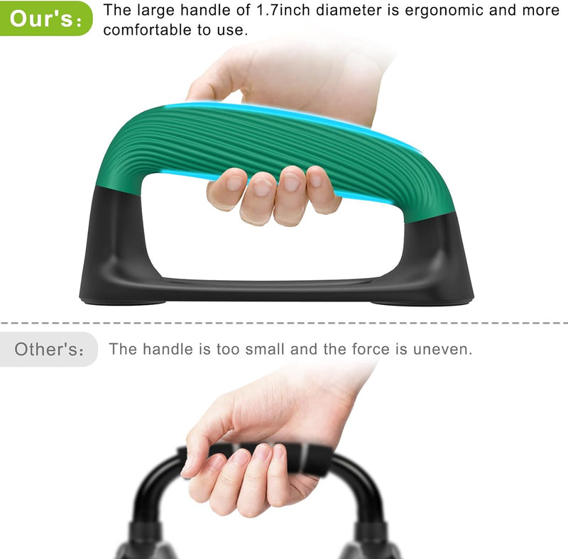 Chargez l'image dans la visionneuse de la galerie, Push-up bars met zachte ergonomische handgrepen en antislip basis – opdruksteunen – krachttraining
